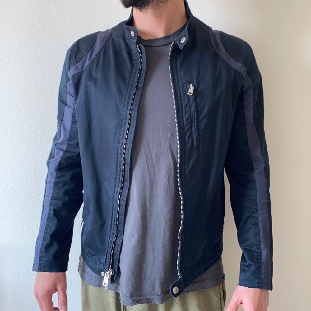 Armani Exchange bomber/moto Jacket